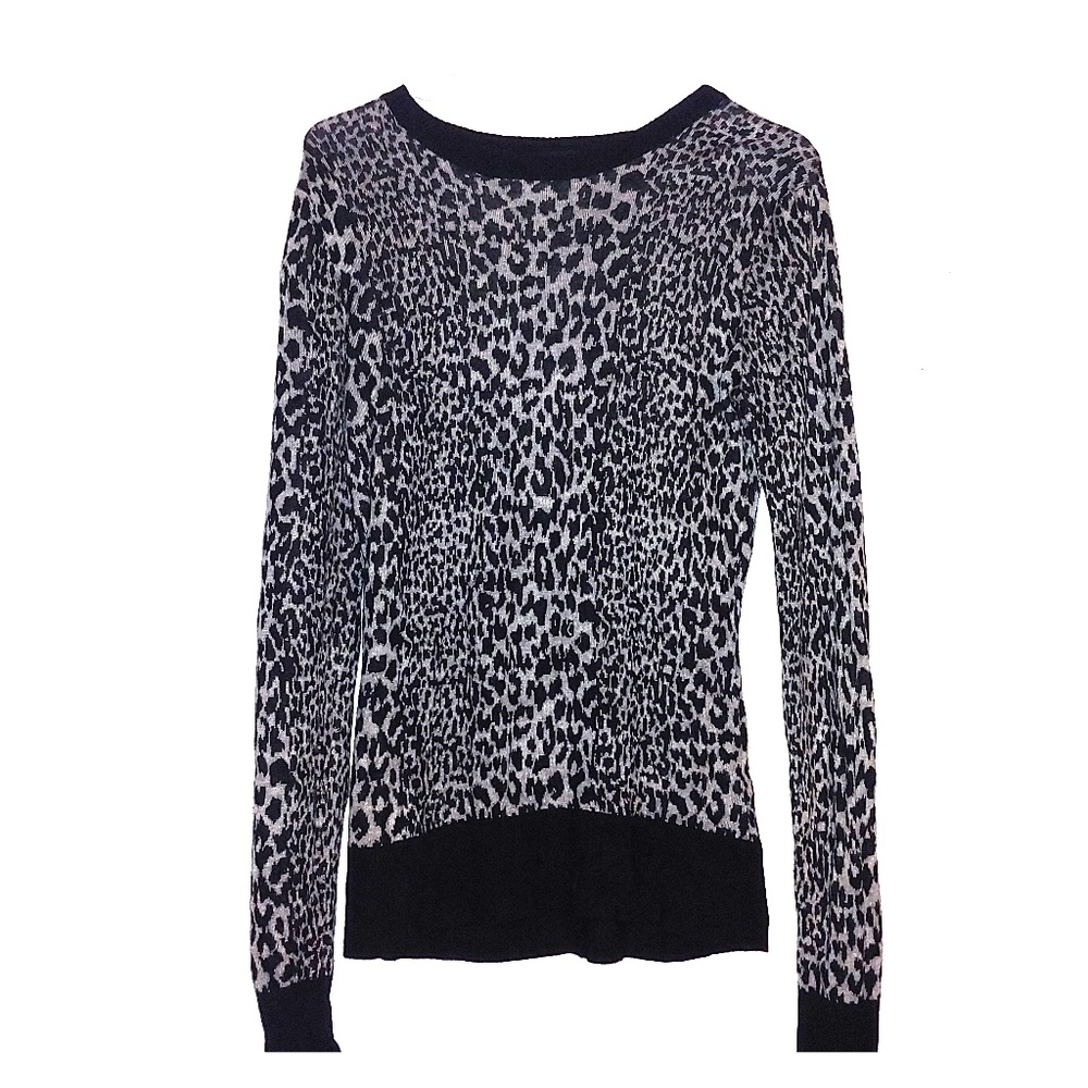 French Connection Grey Leopord Sweater